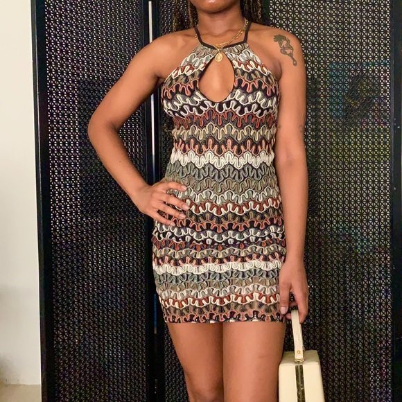 🚫 SOLD❗️Keyhole Missoni Style Dress - Picture 1 of 3